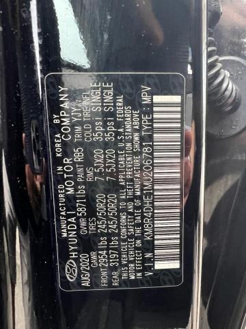 2021 Hyundai Palisade მანქანა იყიდება აუქციონზე, vin: KM8R4DHE1MU206781, აუქციონის ნომერი: 70305986