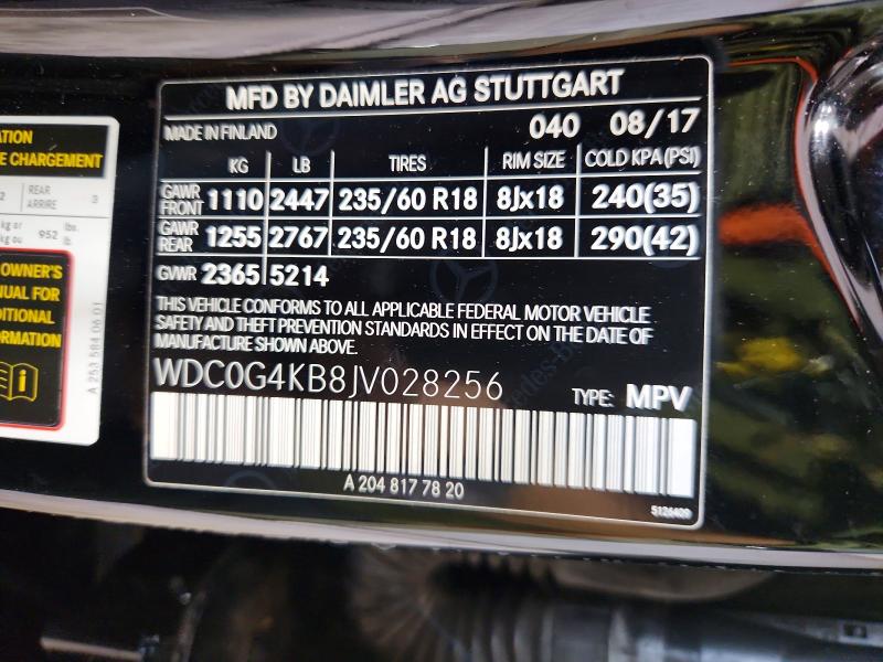 Продажа на аукционе авто 2018 Mercedes-benz Glc, vin: WDC0G4KB8JV028256, номер лота: 70450476
