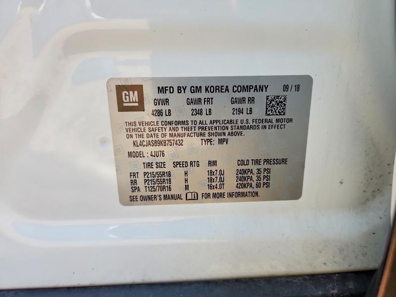 Продажа на аукционе авто 2019 Buick Encore, vin: KL4CJASB9KB757432, номер лота: 67488956