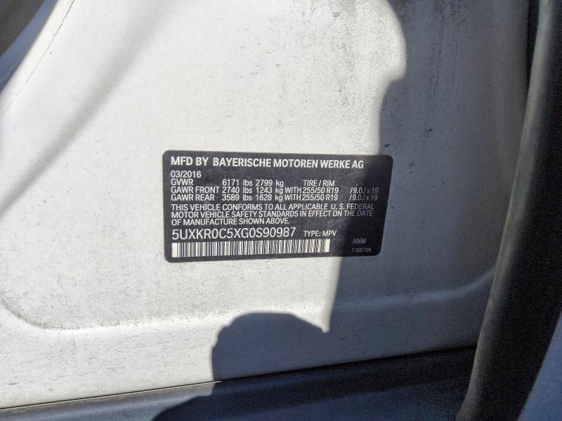 2016 Bmw X5 მანქანა იყიდება აუქციონზე, vin: 5UXKR0C5XG0S90987, აუქციონის ნომერი: 69157246