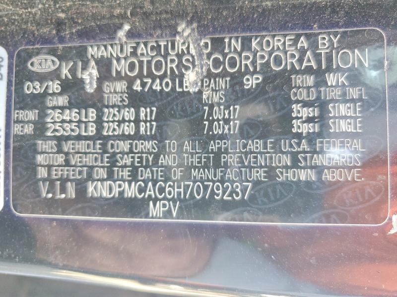 Продаж на аукціоні авто 2017 Kia Sportage, vin: KNDPMCAC6H7079237, номер лоту: 65966846