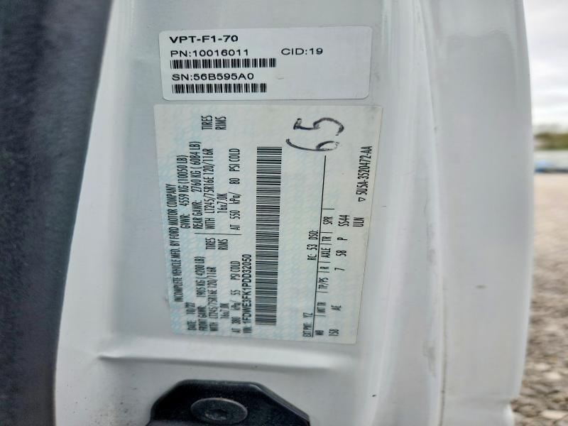 67871036 :رقم المزاد ، 1FDWE3FK1PDD32050 vin ، 2023 Ford E350 مزاد بيع