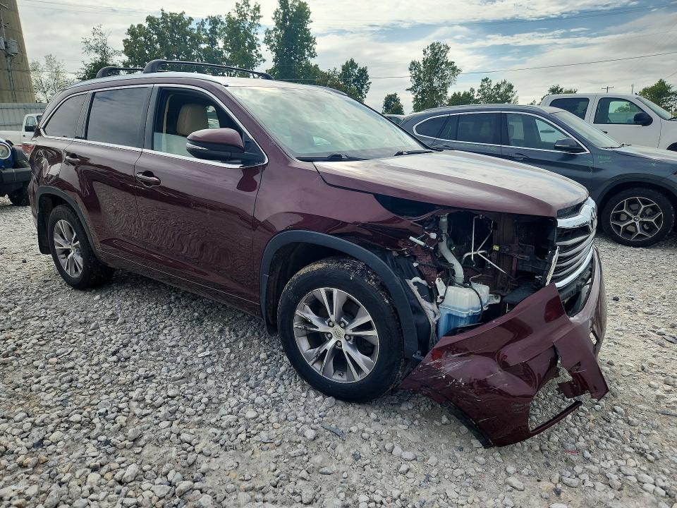 2015 Toyota Highlander მანქანა იყიდება აუქციონზე, vin: 5TDJKRFHXFS220770, აუქციონის ნომერი: 68838016