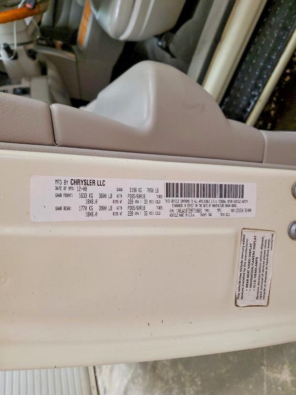 69366286 :رقم المزاد ، 1A8JW18T29F718661 vin ، 2009 Chrysler Aspen مزاد بيع