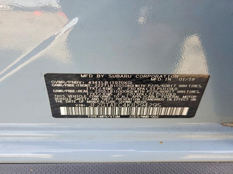 Продажа на аукционе авто 2019 Subaru Crosstrek, vin: JF2GTAEC4K8294295, номер лота: 68264636
