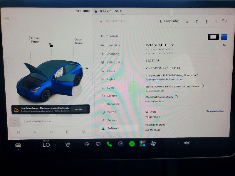 70063916 :رقم المزاد ، 7SAYGAEE9NF486456 vin ، 2022 Tesla Model Y مزاد بيع