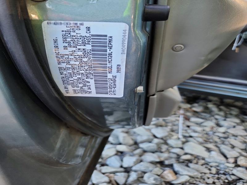 68669466 :رقم المزاد ، 4T1BF28B82U247251 vin ، 2002 Toyota Avalon مزاد بيع