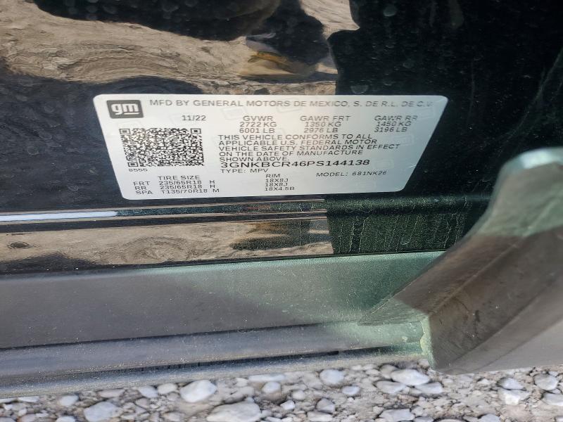 67434496 :رقم المزاد ، 3GNKBCR46PS144138 vin ، 2023 Chevrolet Blazer مزاد بيع