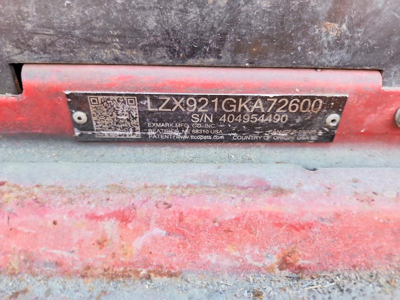 Auction sale of the 2020 Exmark Mower, vin: 406340028, lot number: 70769516