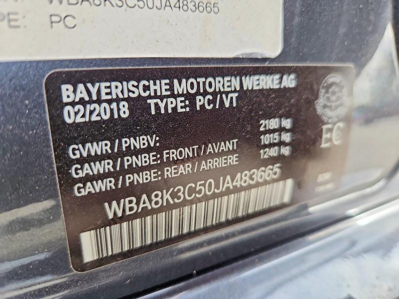 Продажа на аукционе авто 2018 Bmw 330, vin: WBA8K3C50JA483665, номер лота: 69582966