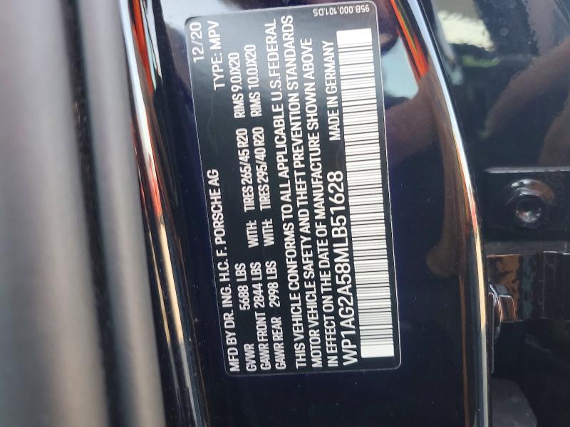 69387076 :رقم المزاد ، WP1AG2A58MLB51628 vin ، 2021 Porsche Macan مزاد بيع