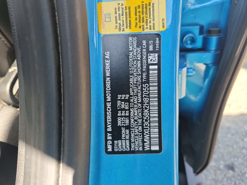 Aukcja sprzedaży 2019 Mini Cooper, vin: WMWXU3C58K2H87055, numer aukcji: 70368136