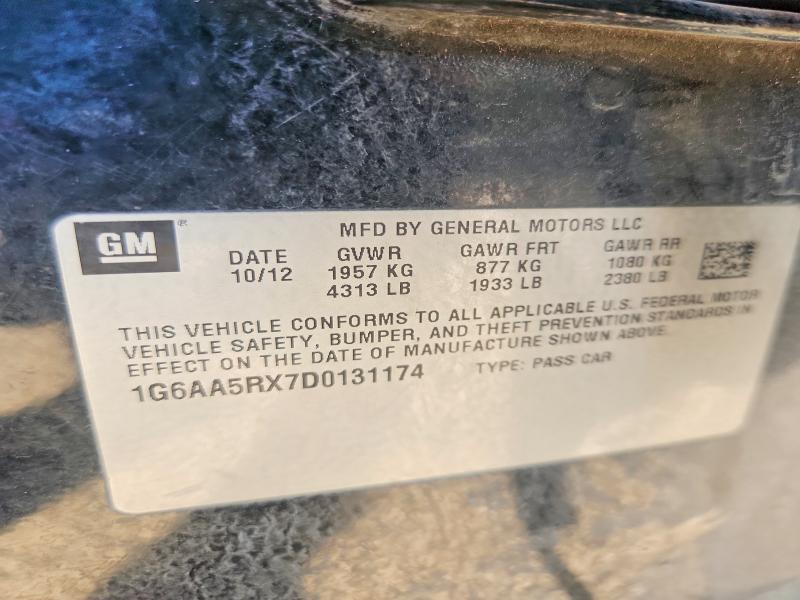 Продаж на аукціоні авто 2013 Cadillac Ats, vin: 1G6AA5RX7D0131174, номер лоту: 66600036