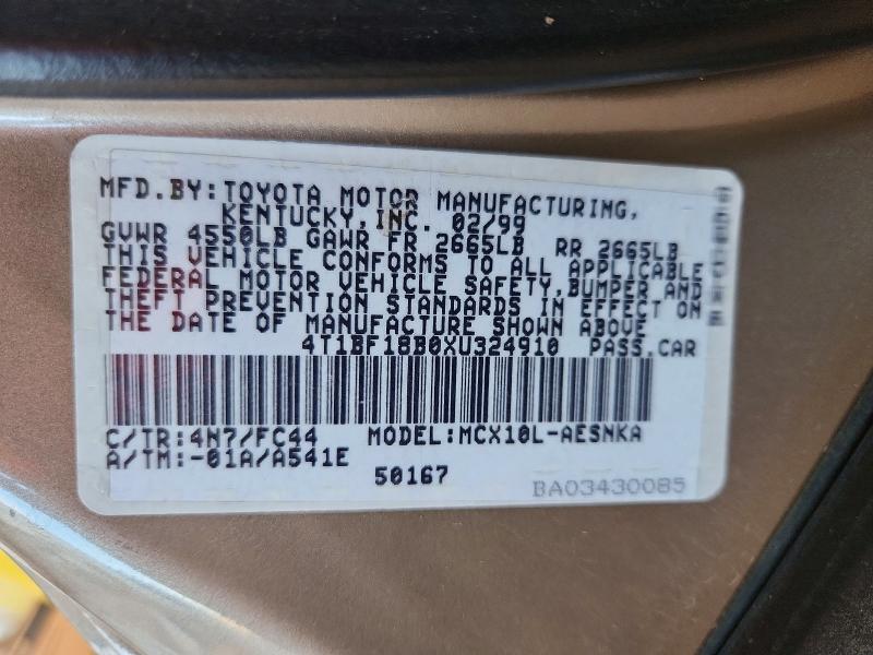 Продажа на аукционе авто 1999 Toyota Avalon, vin: 4T1BF18B0XU324910, номер лота: 69794296