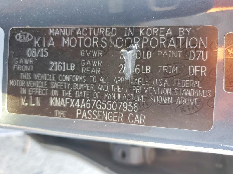 Aukcja sprzedaży 2016 Kia Forte, vin: KNAFX4A67G5507956, numer aukcji: 69647196
