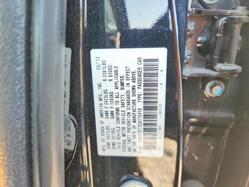 Aukcja sprzedaży 2012 Honda Accord, vin: 1HGCP2F73CA175416, numer aukcji: 67525056