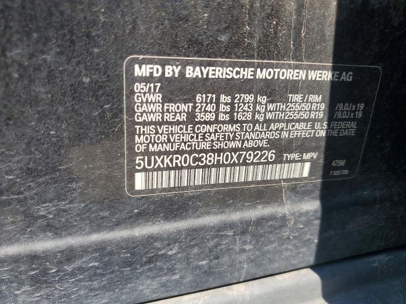 Aukcja sprzedaży 2017 Bmw X5, vin: 5UXKR0C38H0X79226, numer aukcji: 68982886