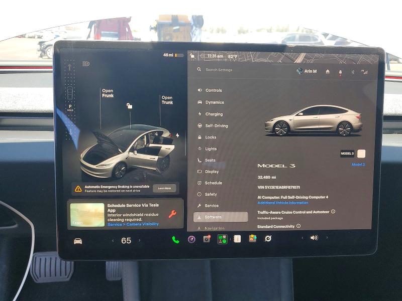 Продажа на аукционе авто 2024 Tesla Model 3, vin: 5YJ3E1EA8RF871071, номер лота: 67036396