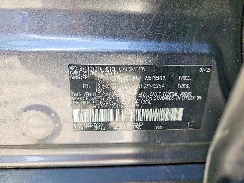 Продаж на аукціоні авто 2025 Toyota Rav4, vin: JTMEB3FV1SD244613, номер лоту: 68616046