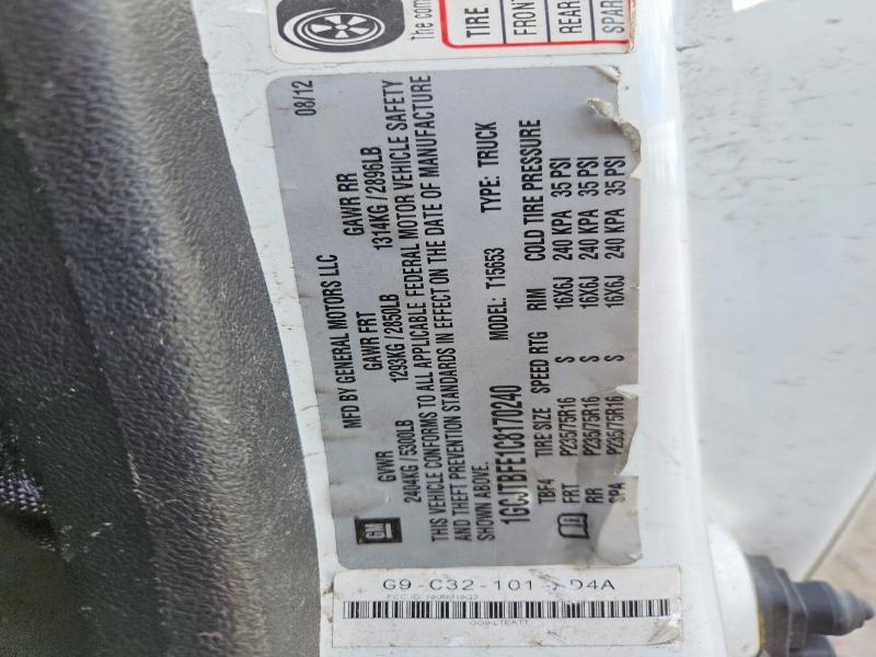 69701976 :رقم المزاد ، 1GCJTBFE1C8170240 vin ، 2012 Chevrolet Colorado مزاد بيع