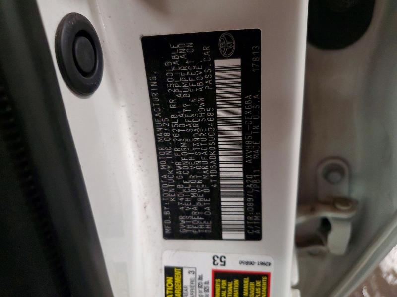 Продаж на аукціоні авто 2025 Toyota Camry, vin: 4T1DBADK0SU034685, номер лоту: 65125086