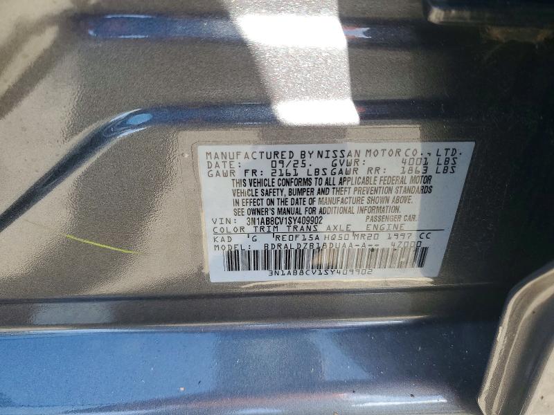 70066046 :رقم المزاد ، 3N1AB8CV1SY409902 vin ، 2025 Nissan Sentra مزاد بيع