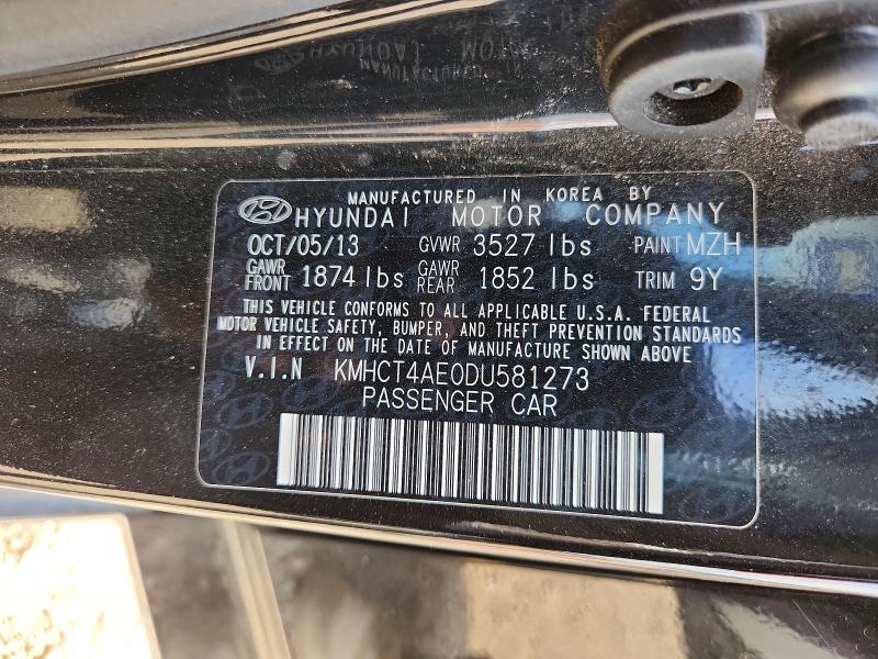 Продажа на аукционе авто 2013 Hyundai Accent, vin: KMHCT4AE0DU581273, номер лота: 69771676