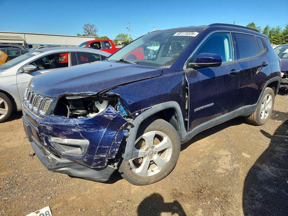 Продаж на аукціоні авто 2019 Jeep Compass, vin: 3C4NJDBB3KT767422, номер лоту: 68173326