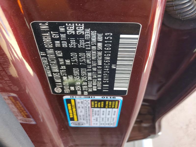 Aukcja sprzedaży 2021 Kia Telluride, vin: 5XYP34HC6MG160153, numer aukcji: 69897526