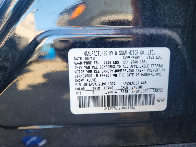 Aukcja sprzedaży 2018 Infiniti Q50, vin: JN1EV7AR2JM611304, numer aukcji: 67184856
