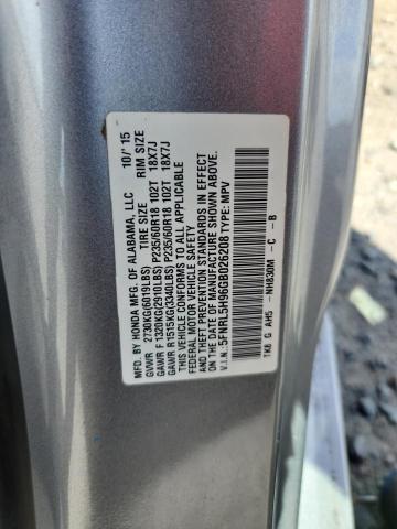Продаж на аукціоні авто 2016 Honda Odyssey, vin: 5FNRL5H96GB026208, номер лоту: 70047836