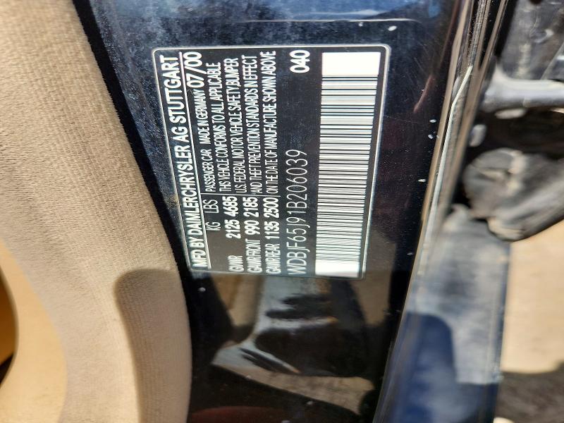 Продаж на аукціоні авто 2001 Mercedes-benz E, vin: WDBJF65J91B206039, номер лоту: 68486596
