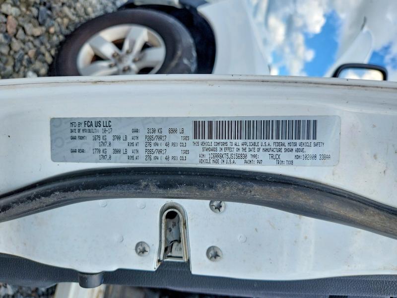 68961756 :رقم المزاد ، 1C6RR6KT5JS156930 vin ، 2018 Ram 1500 مزاد بيع