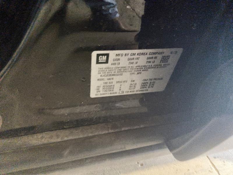 67025846 :رقم المزاد ، KL4CJESB3MB332492 vin ، 2021 Buick Encore مزاد بيع