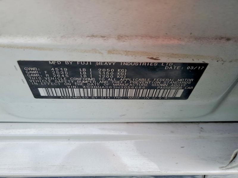 Продаж на аукціоні авто 2017 Subaru Legacy, vin: 4S3BNAS63H3056686, номер лоту: 69111716