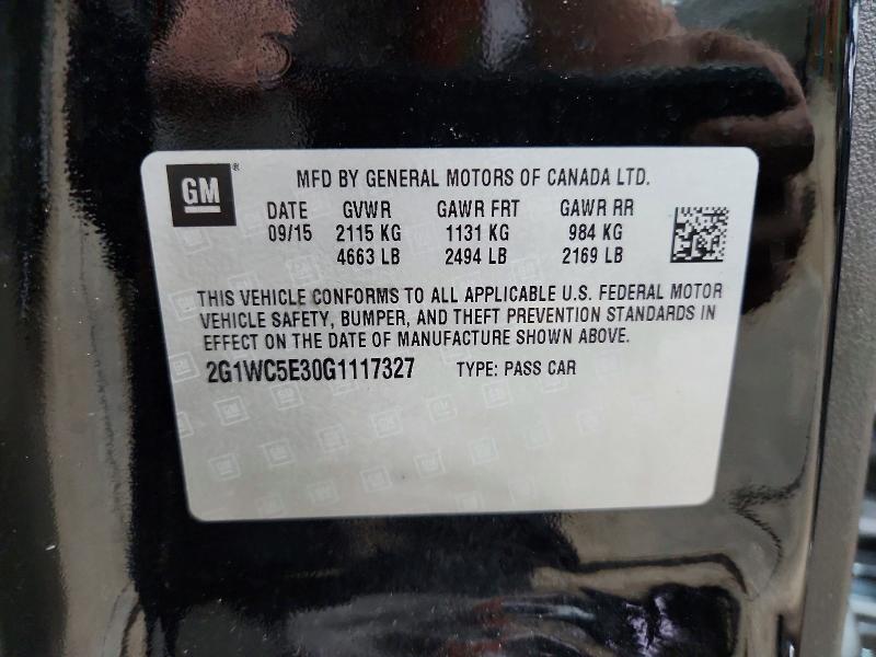 Aukcja sprzedaży 2016 Chevrolet Impala Limited, vin: 2G1WC5E30G1117327, numer aukcji: 67938776