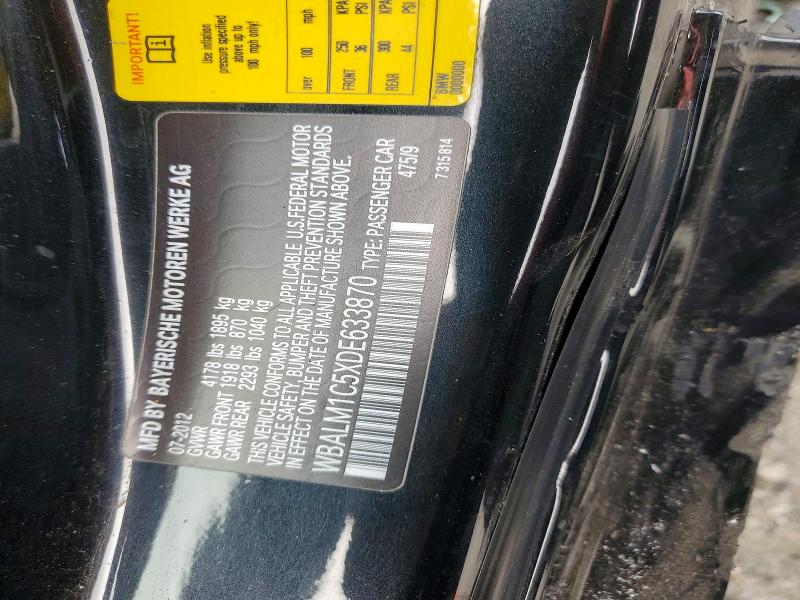 Aukcja sprzedaży 2013 Bmw Z4, vin: WBALM1C5XDE633870, numer aukcji: 69051626