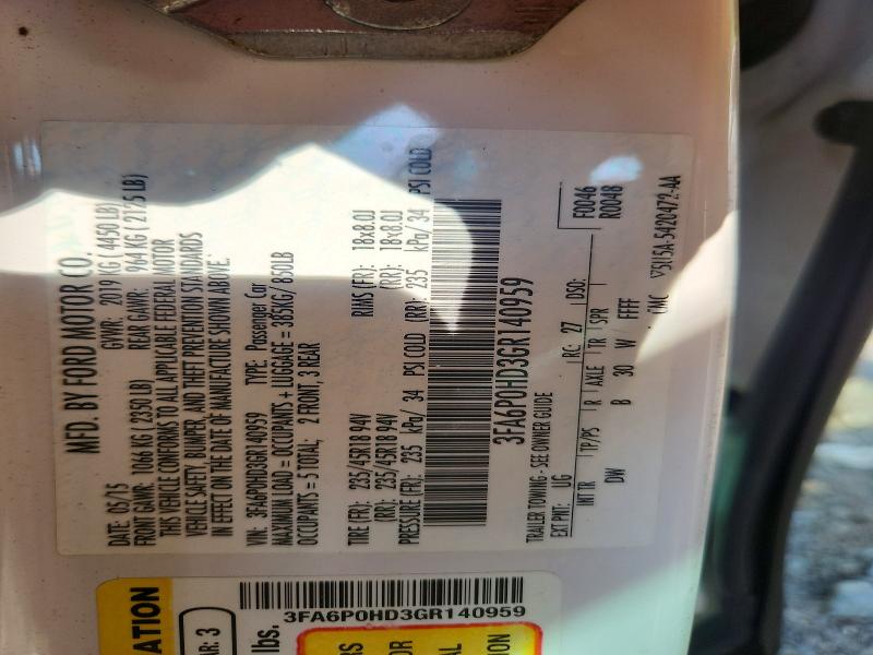 Aukcja sprzedaży 2016 Ford Fusion, vin: 3FA6P0HD3GR140959, numer aukcji: 69365126
