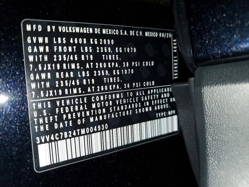 Продаж на аукціоні авто 2026 Volkswagen Taos, vin: 3VV4C7B24TM004930, номер лоту: 68628116