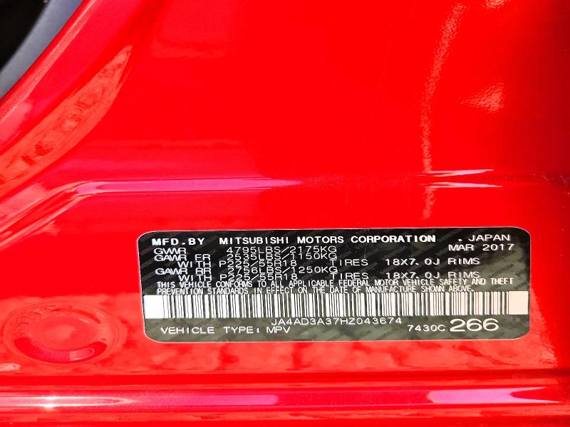 Aukcja sprzedaży 2017 Mitsubishi Outlander, vin: JA4AD3A37HZ043674, numer aukcji: 59409846