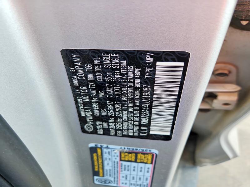 2020 Hyundai Tucson მანქანა იყიდება აუქციონზე, vin: KM8J23A44LU119387, აუქციონის ნომერი: 66971056