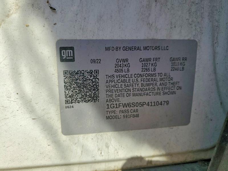 67910596 :رقم المزاد ، 1G1FW6S05P4110479 vin ، 2023 Chevrolet Bolt Ev مزاد بيع
