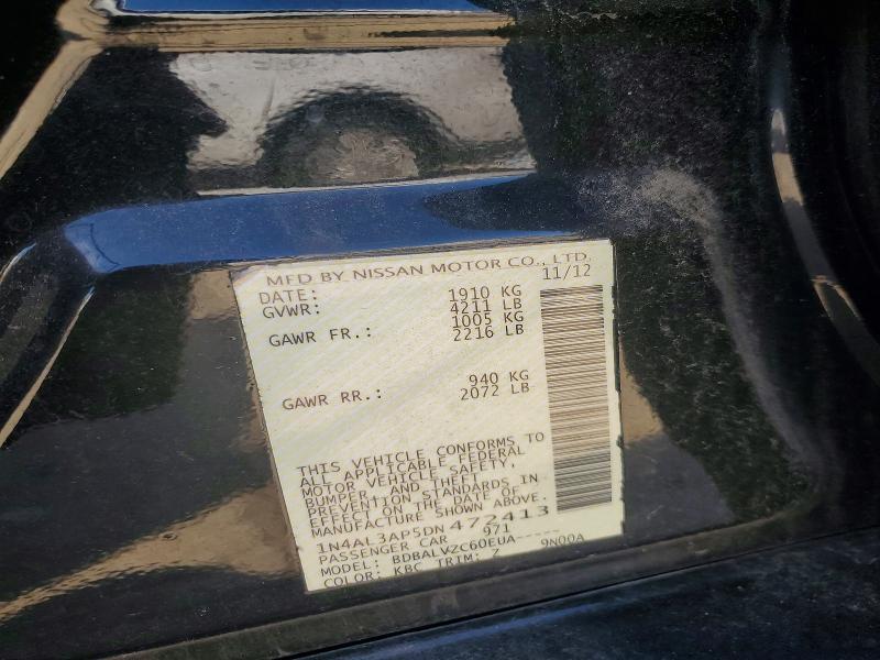 Aukcja sprzedaży 2013 Nissan Altima, vin: 1N4AL3AP5DN472413, numer aukcji: 68162166