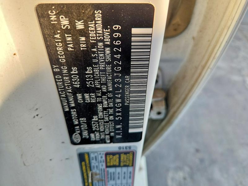 68569176 :رقم المزاد ، 5XXGW4L23JG242699 vin ، 2018 Kia Optima مزاد بيع
