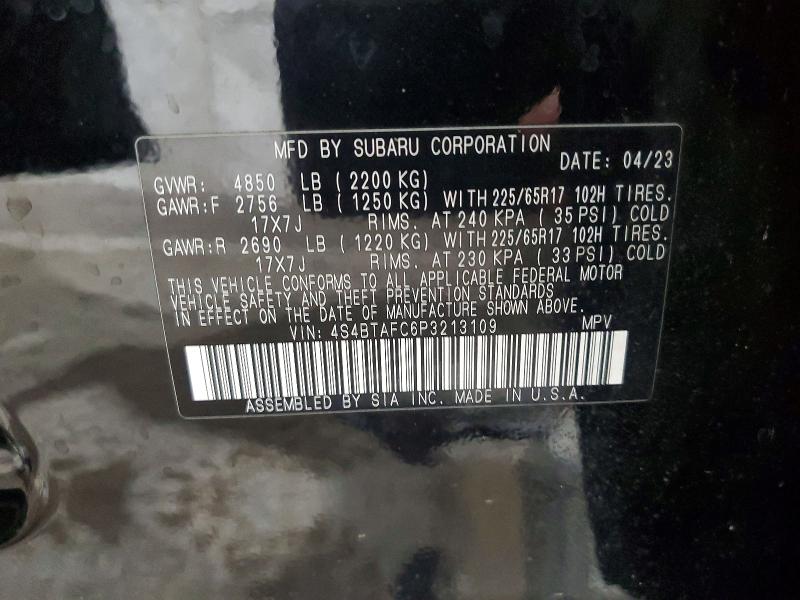 Aukcja sprzedaży 2023 Subaru Outback, vin: 4S4BTAFC6P3213109, numer aukcji: 67970836