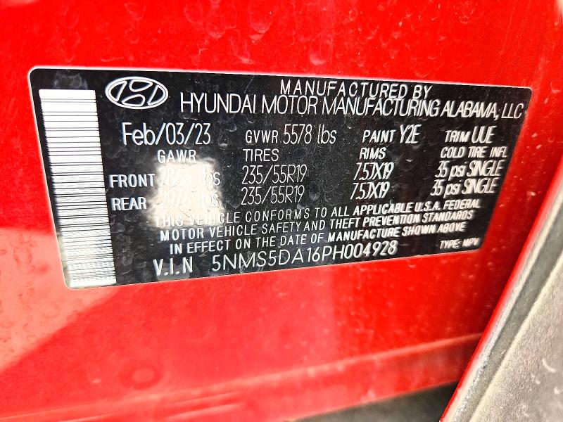 Aukcja sprzedaży 2023 Hyundai Santa Fe, vin: 5NMS5DA16PH004928, numer aukcji: 66769046