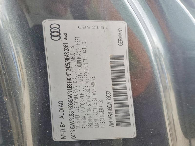 Продаж на аукціоні авто 2013 Audi A5, vin: WAUMFAFR9DA072033, номер лоту: 69341086
