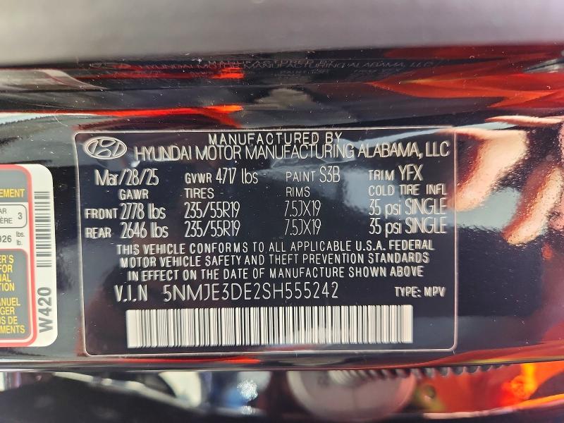 Продаж на аукціоні авто 2025 Hyundai Tucson, vin: 5NMJE3DE2SH555242, номер лоту: 68050896