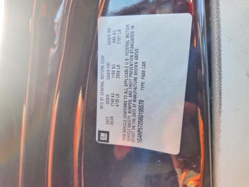 Продажа на аукционе авто 2008 Buick Lucerne, vin: 1G4HP57258U195578, номер лота: 70060406