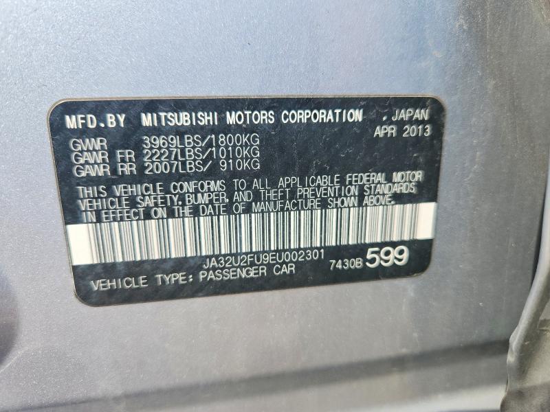 2014 Mitsubishi Lancer მანქანა იყიდება აუქციონზე, vin: JA32U2FU9EU002301, აუქციონის ნომერი: 67669396